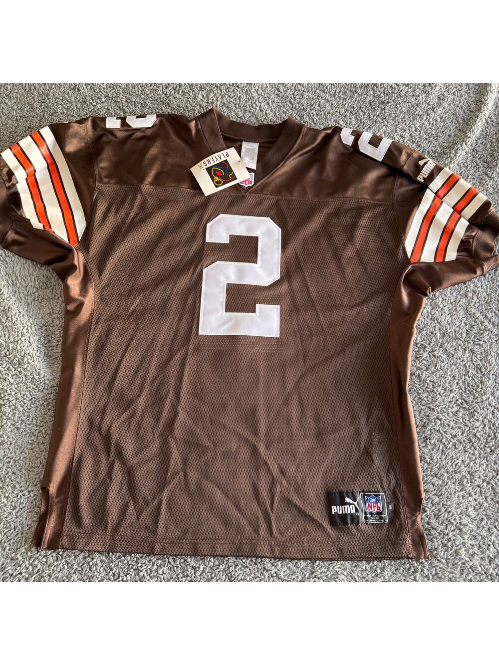 NWT Autographed 2000 Puma Tim Couch NFL Cleveland Browns Home Jersey Sz 50 Rare